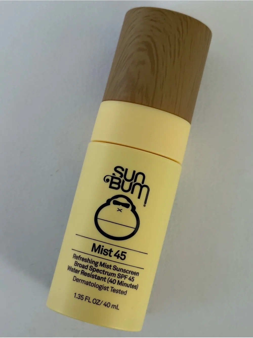 Sun Bum Original SPF 45 Sunscreen Face Mist. 1.35 FL OZ/ 40 mL.